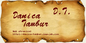 Danica Tambur vizit kartica